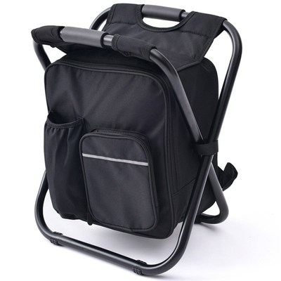 3 in 1 Cooler Foldable Fishing Chair, Portable Backpack Chai