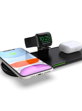 Qi 3 In 1 Wireless Charging Stand For Apple Watch IPhone 12