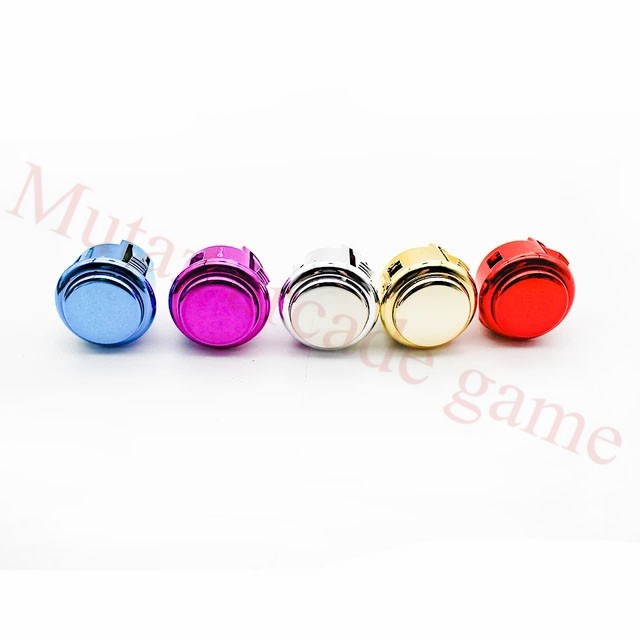 10PCS LOT Copy SANWA OBSF 30 Multi Plating Gold Silver Butt