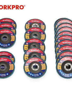 WORKPRO 20PC Flap Discs Sanding Discs Set Cut Off Wheel Mul