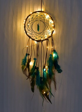 Catcher Led-Battery Night-Light Feather-Dream Bedroom Home-D