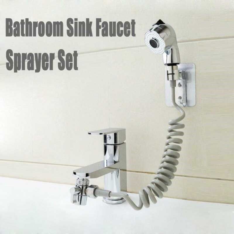 Bathroom Faucet Sprayer Sprinkler+Base+Hose+Valve Set for ho