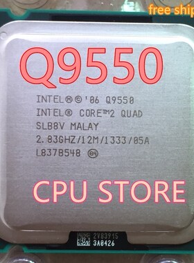 lntel Q9550 CORE 2 QAD Q9550 CP Processor 2.83GHz /12MB L2 C