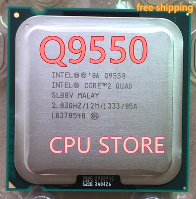 lntel Q9550 CORE 2 QAD Q9550 CP Processor 2.83GHz /12MB L2 C