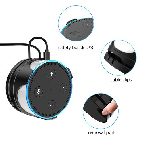 LINGYOU Outlet Wall Mount Holder For Echo Dot 2nd Gen With