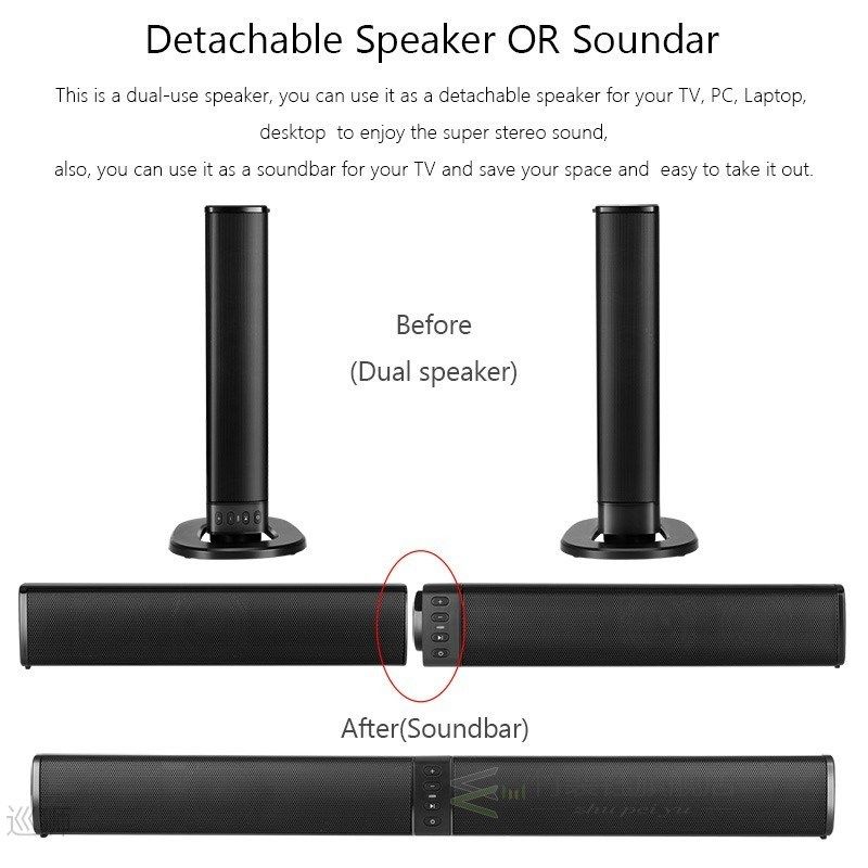 Bluetooth Home Theater 3D Stereo Speaker Super Bass Soundbar
