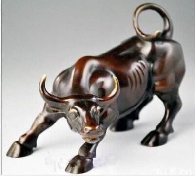 Copper Satue Big Wall Street Bronze Fierce  OX Statue 1
