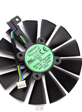 New GPU Cooler Fan 95mm For ASUS STRIX RX570 4G T129215SM RX