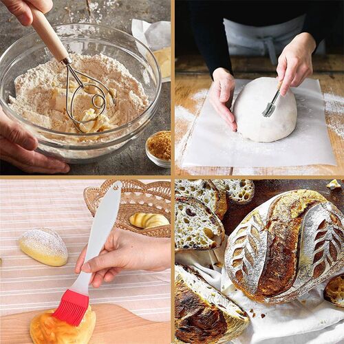 13.5 Inch Stainless Steel Danish Dough Whisk and Bread Lame