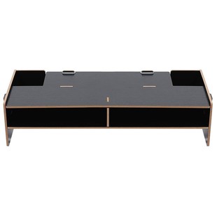 Wood Monitor Stand Multifunctional Office Desk Organiser Des