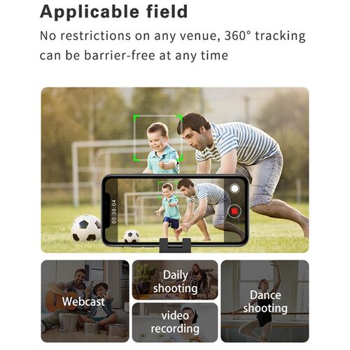 Auto Tracking 360 Degree Rotating ligent Face Recognition Ph