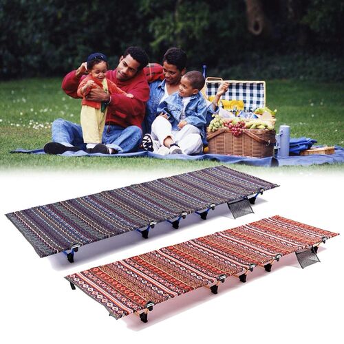 Portable Camping Cot Folding Bed Crib Outdoor Aluminum Alloy
