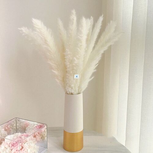 Bulrush Natural Dried Flowers Artificial Plants Branch