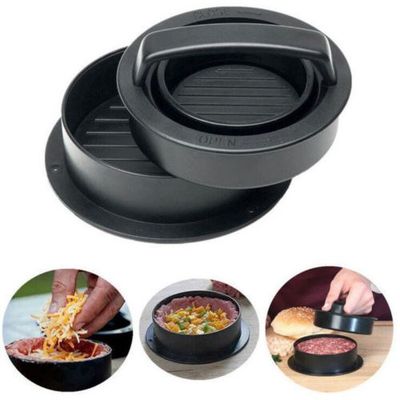 1pcs Non Stick 3-in-1 Stuffed Burger Press BBQ Hamburger Pat