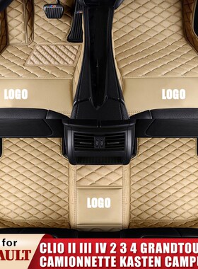 Car Floor Carpets for RENAULT Clio II III IV 2 3 4 Grandtour