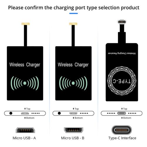 Qi Standard Wireless Charging Coil Receiver Pad Charger For