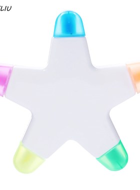 6 colors Creative Star shape School childrens scrawl Highli