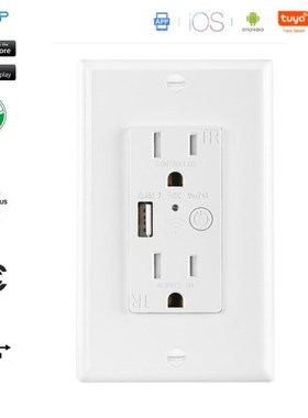 US Standard Samrt Socket Wall Power Dule Socket USB Quick c