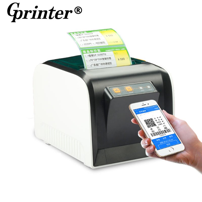 Thermal bluetooth label printer Barcode printer also can pri