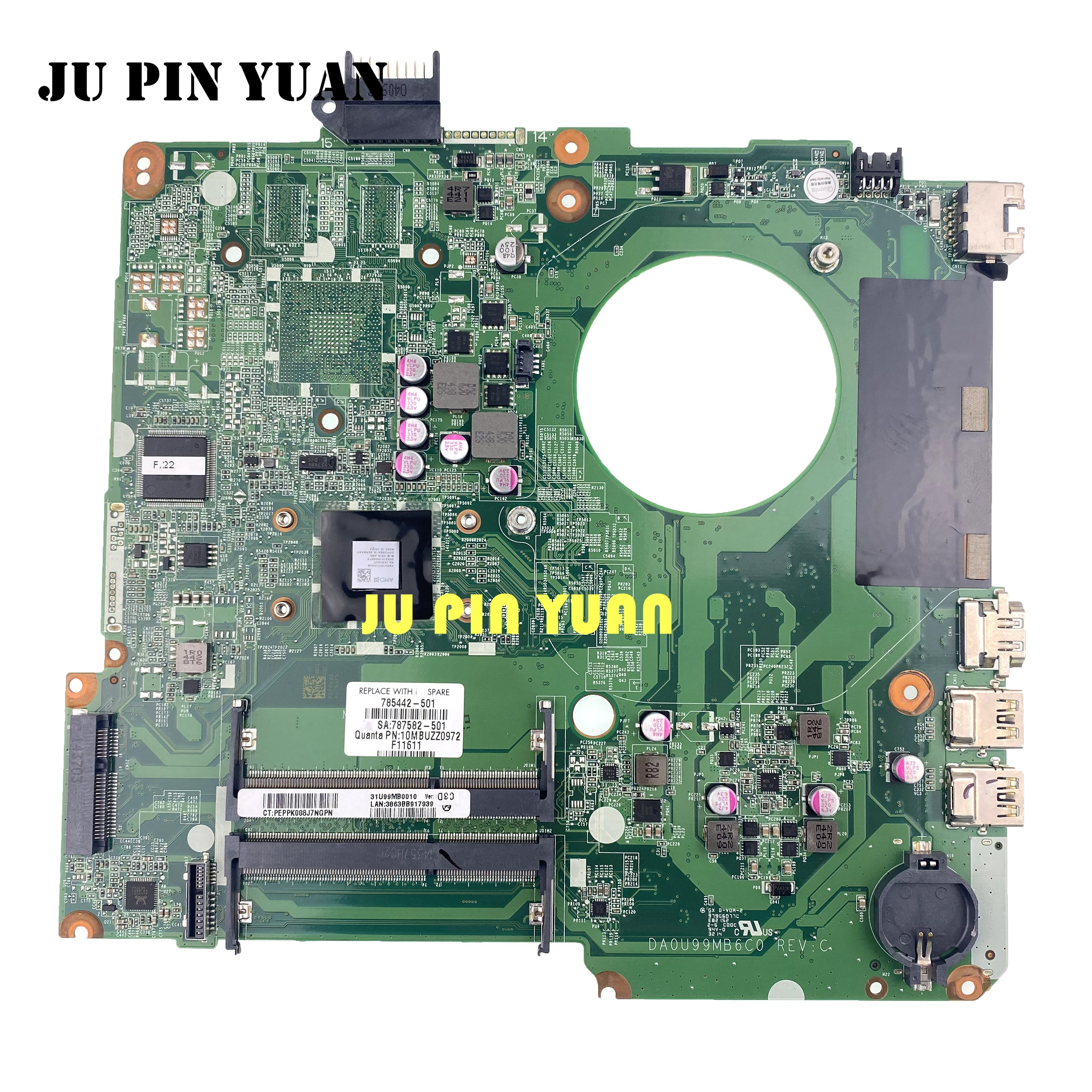 HP Pavilion 15-N 15-F Mainboard with A8-6410 DA099MB6C0 7854