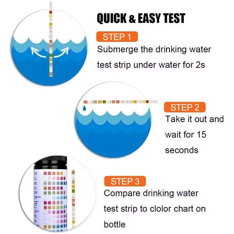 14-In-1 Pool and Spa Test Strips,Water Quality Testing Strip