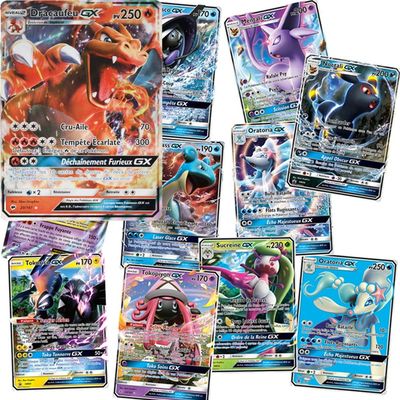 New Pokemon French Card GX MEGA Shining Cards Game Battle C