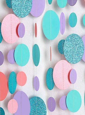 Banner Baby Ring-Paper-Garland Plant-String Diy-Decoration S