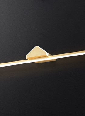 Postmodern light luxury copper mirror front light minimalis