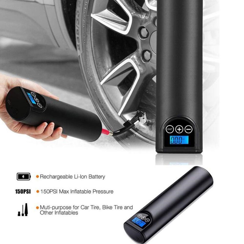USB Charging Mini Bike Air Pump Bicycle Tire Inflator 2000m
