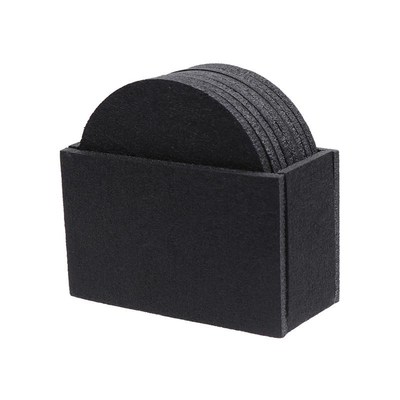 8pcs Felt Coasters Thickened Non Woven Fabric Heat Insulatio
