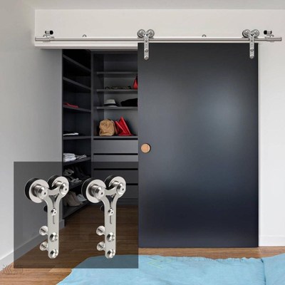 6FT (1.8M) Sliding Door Track Kit, Gifsin  Internal Stainles