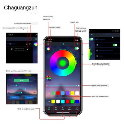 Remote Control Mobile Phone App Car Colorful Luminescent Lig