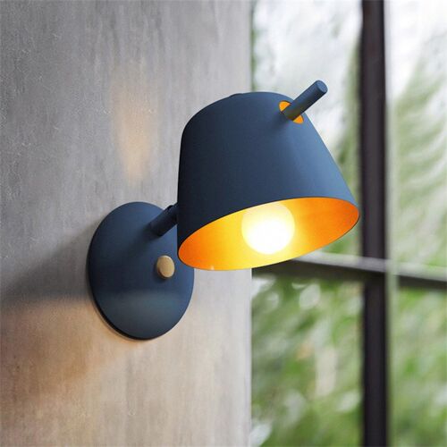 Wall Lamp E27 Nordic Minimalist Bedside Lamp Living Room Des