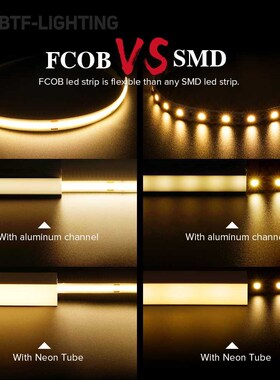 FCOB LED Strip Light 360 480 LEDs High Density Flexible FOB