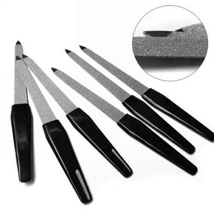 set Pcs Handle NEW Double Black Nail Strong Files Sided