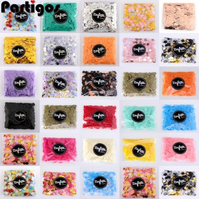 1cm 10g/bag  paper Confetti Mix Color for wedding birthday