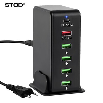 STOD USB Type C Charger PD 20W Quick Charge 3.0 Multi Port