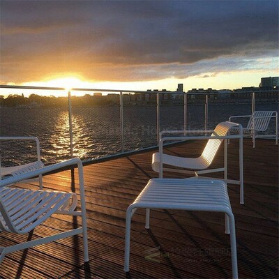 Nordic Outdoor Furniture Iron Dining Chair Combination Balco