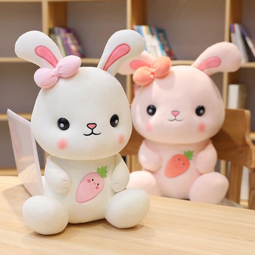 1pc 22cm Cute radish rabbit Super long ear rabbit 3 colors