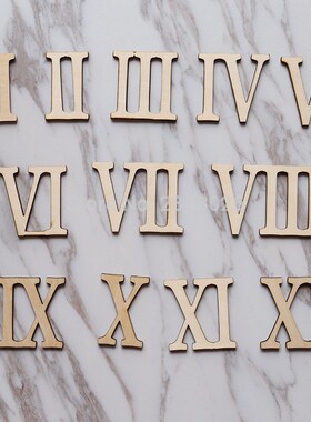 Laser cut Wooden Roman number,DIY party decor,handicrafts,t