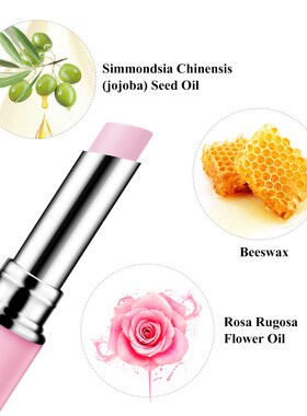 LANBENA Rose Lip Balm Lips Care Natural Extract Lipstick Fa