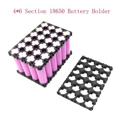 1Pcs 4*6 Cell 18650 Batteries Spacer Radiating Shell Plasti