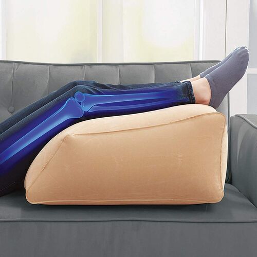 Inflatable Travel Foot Rest Pillow Kids Car Airplane Sleepin