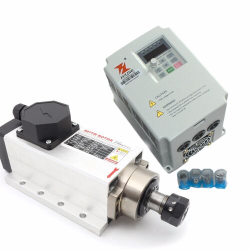 Square 2.2kw Air cooled Spindle motor ER20 runout-off 0.01mm