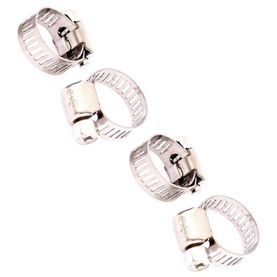 5Pcs Adjustable Hose Clamp Fuel Line Worm Clip for 9mm-16mm