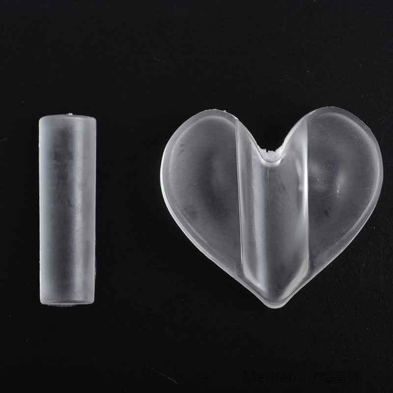 1pcs New Transparent Metal Press Nail Mould Star Heart Shape