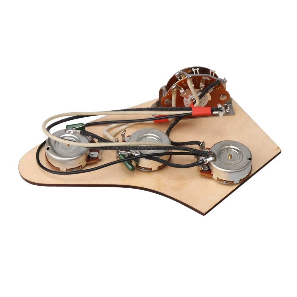 guitar wiring harness prewired kit 5 way toggle switch 1 vo