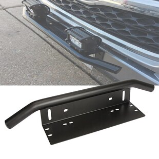 Universal Bull Bar Front Bumper License Plate Frame Log Lig