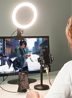 Protable Selfie Ring Light Lamp Fill Light Ringlight With Cl