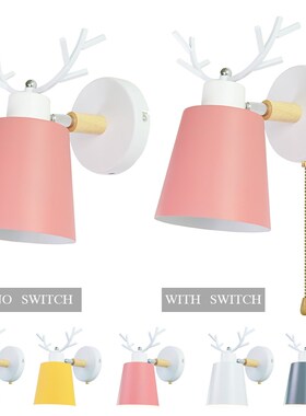 Nordic wooden wall lights bedside wall lamp E27 sconce moder